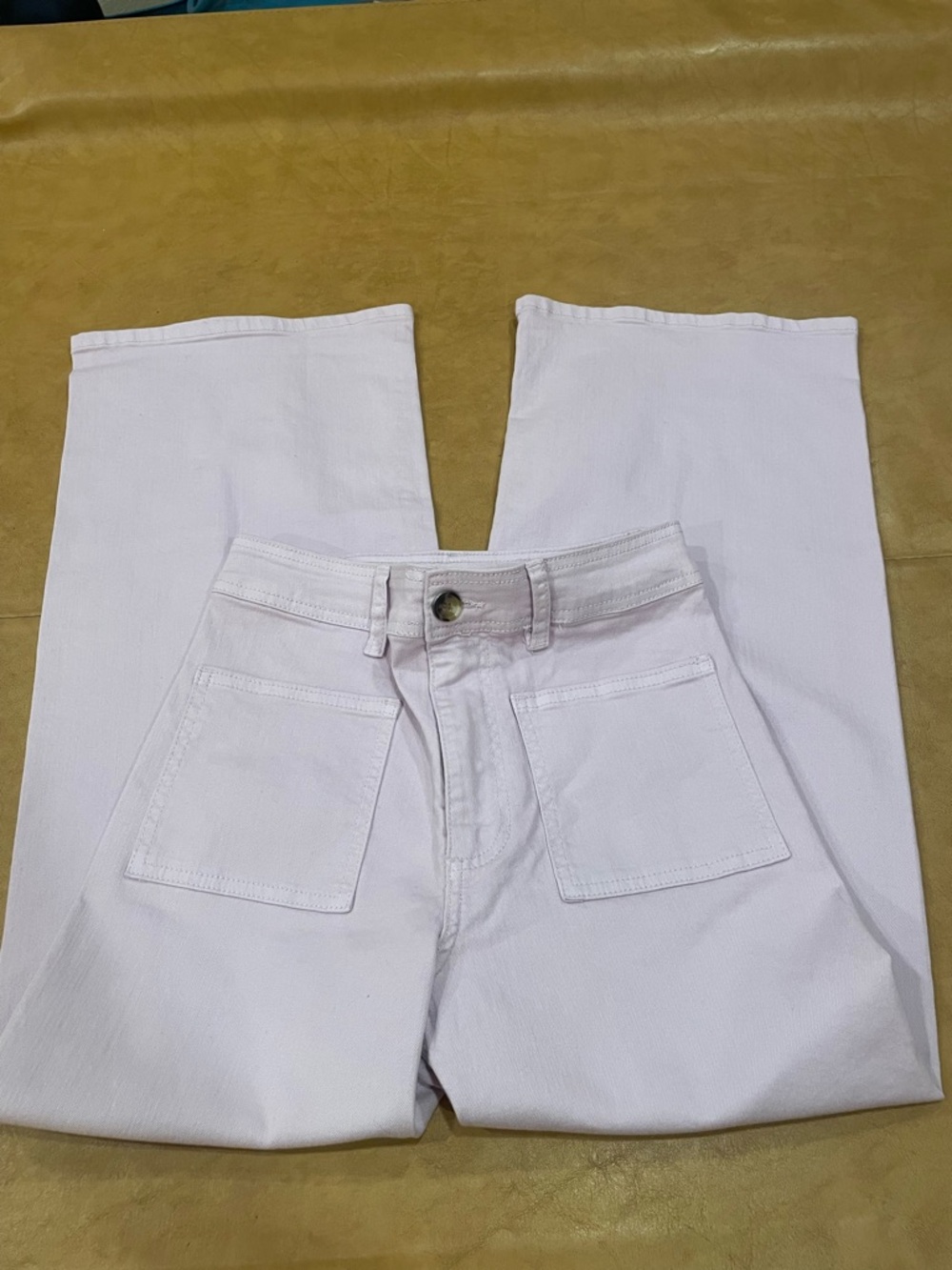 Billabong Baby Pink High-Rise Flare  Leg Jeans